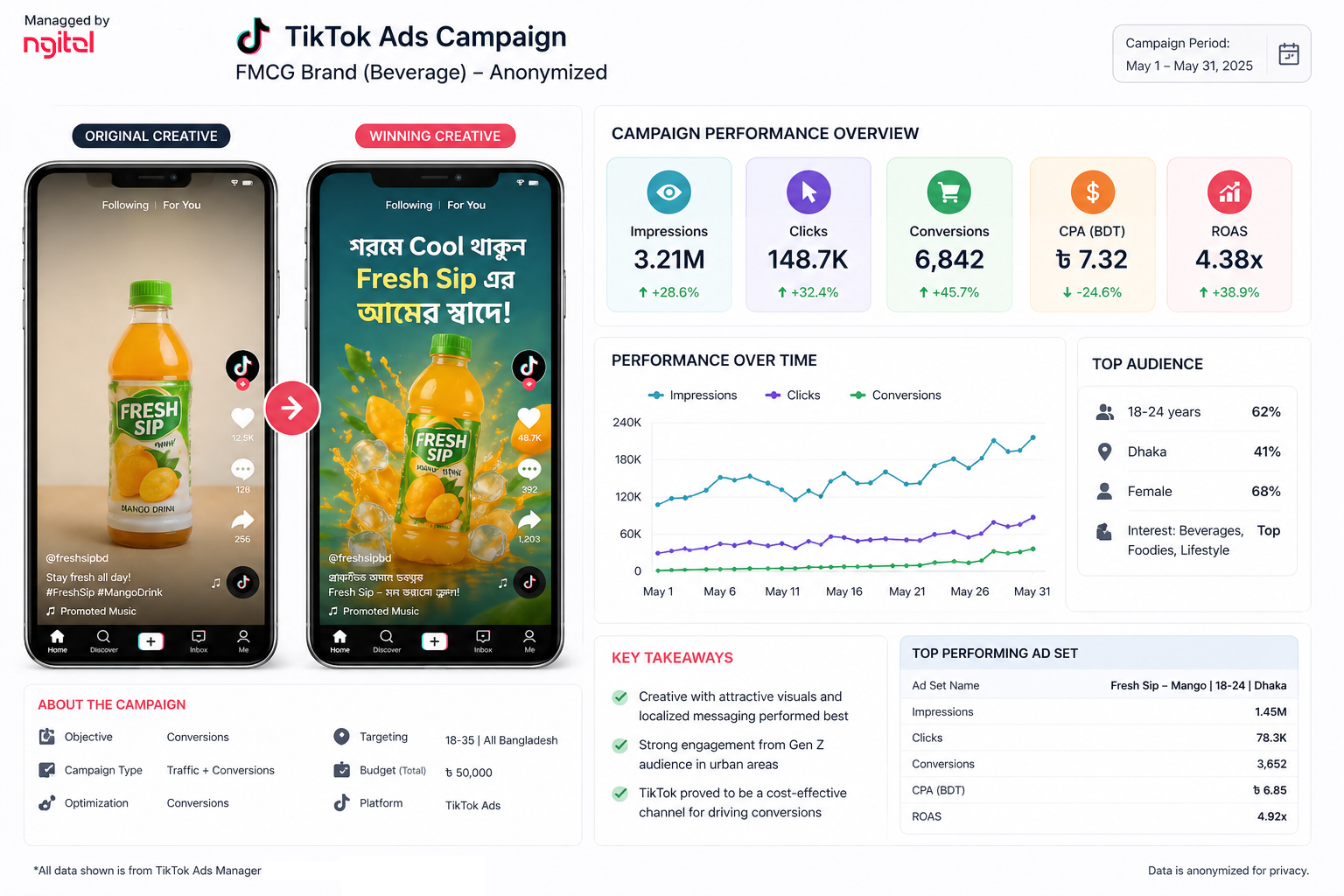 TikTok Ads Case Study by Ngital 
