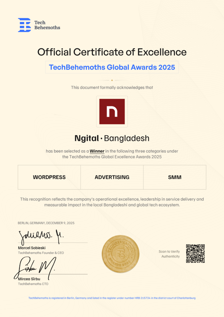 Ngital Wins TechBehemoths Global Awards 2025